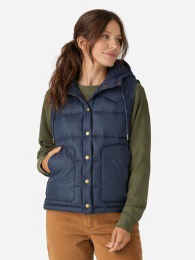 Patagonia Bivy Hooded Vest Navy Blue Size XL Pitch Blue Smolder Blue